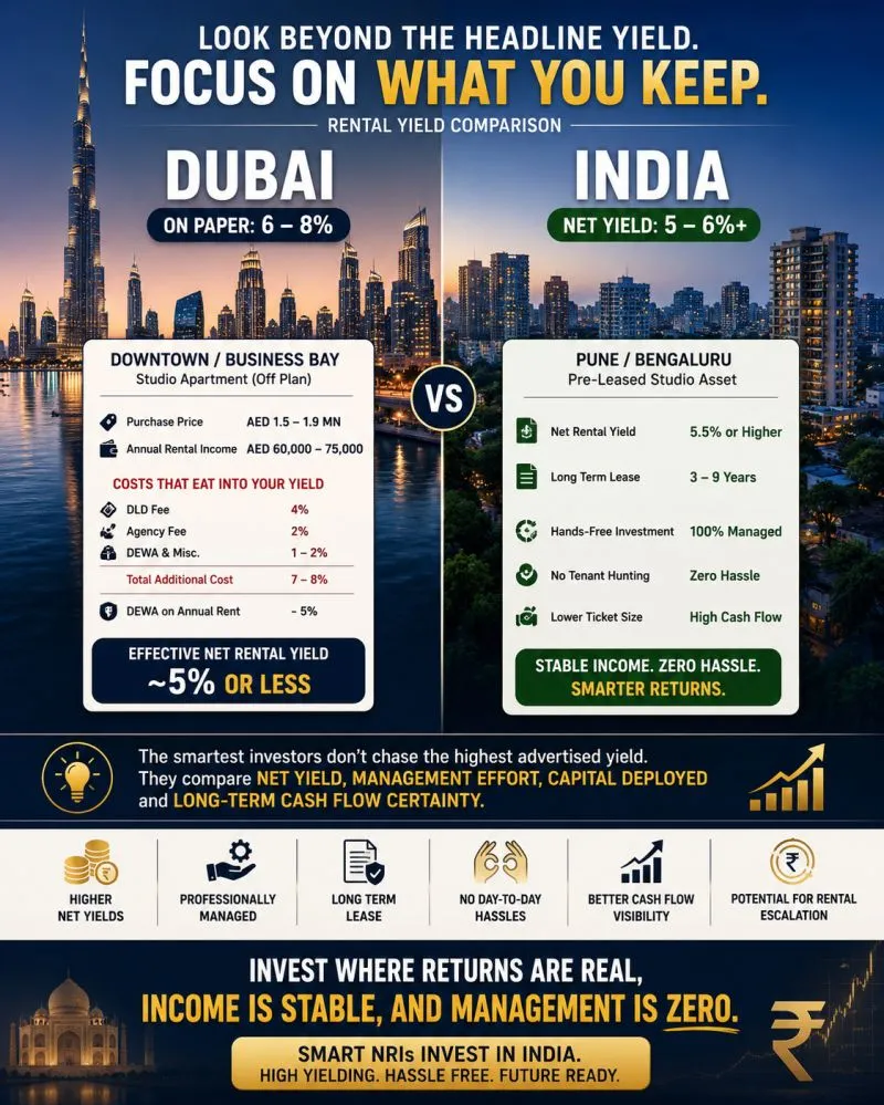 Dubai's Rental Yields: What You Earn vs What You Keep